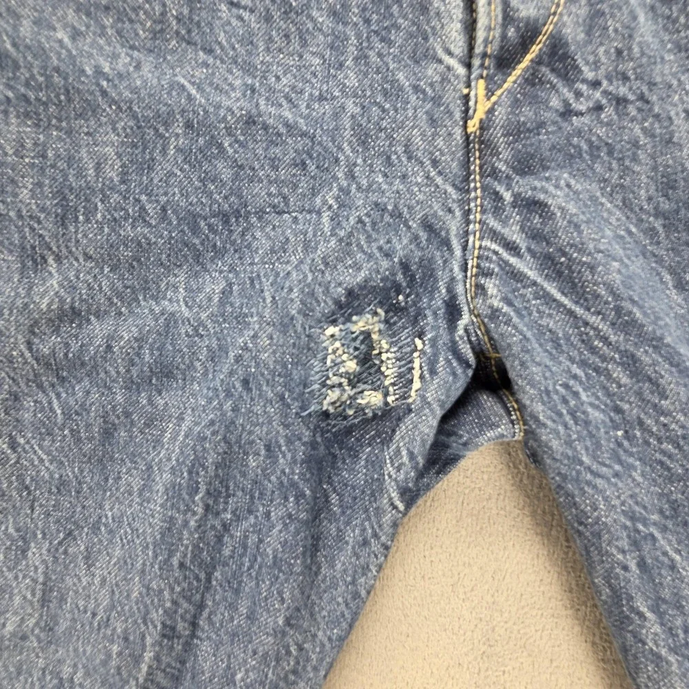 Vintage Levis Engineered Jeans Mens 30x32 Blue Twisted Button Fly Medium Wash